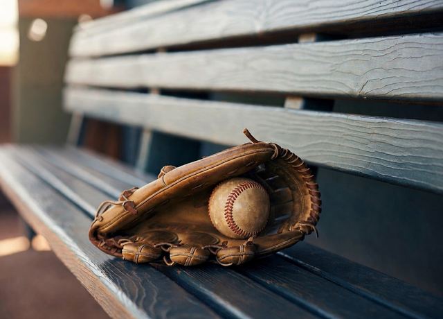 Gant et balle de baseball